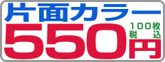 名刺100枚片面カラー